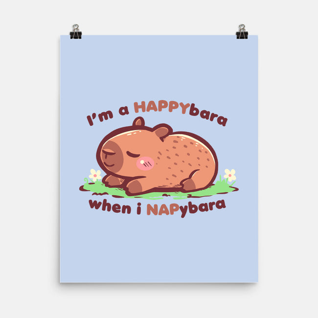 Happybara When I Napybara-None-Matte-Poster-TechraNova