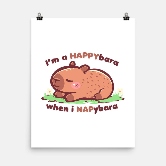 Happybara When I Napybara-None-Matte-Poster-TechraNova