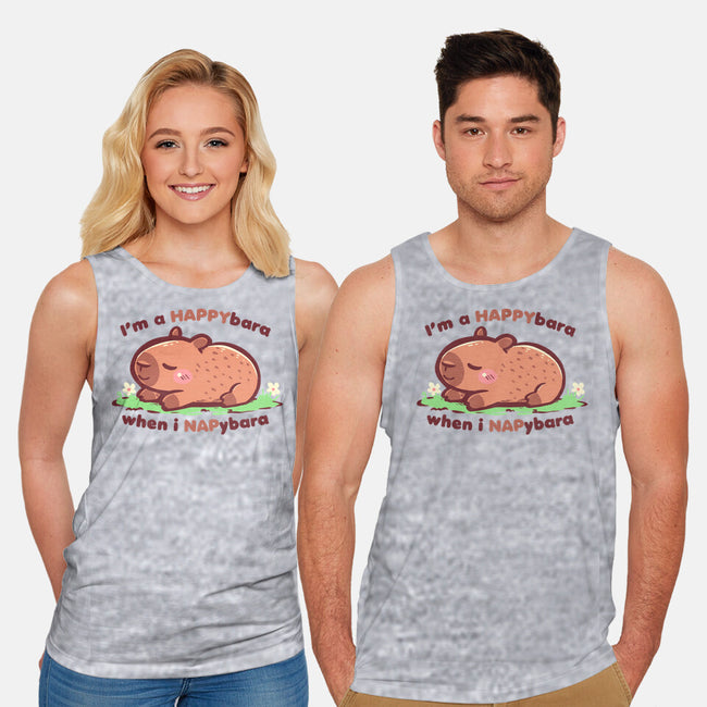 Happybara When I Napybara-Unisex-Basic-Tank-TechraNova