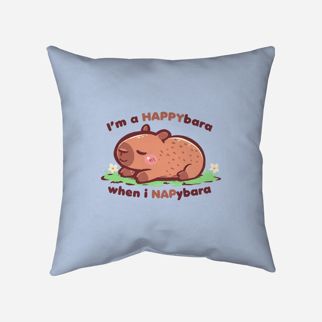 Happybara When I Napybara-None-Removable Cover w Insert-Throw Pillow-TechraNova