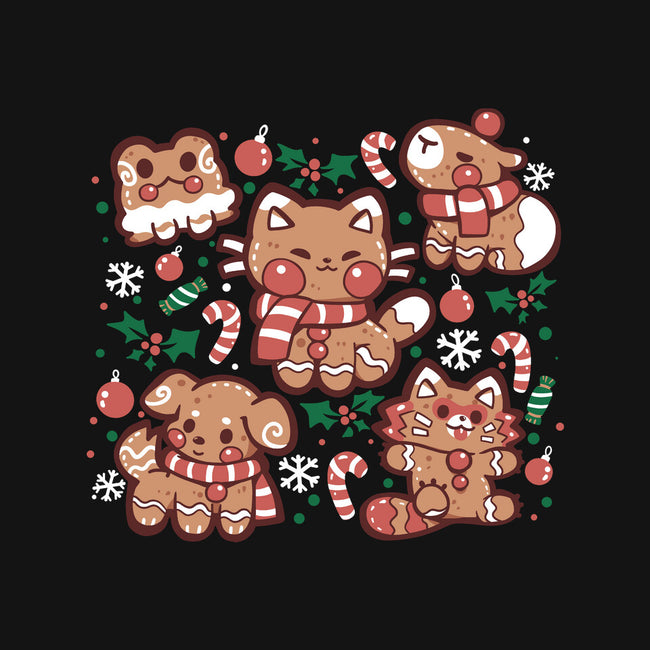 Gingerbread Animals-Mens-Heavyweight-Tee-TechraNova