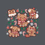 Gingerbread Animals-None-Fleece-Blanket-TechraNova