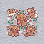 Gingerbread Animals-Womens-Off Shoulder-Sweatshirt-TechraNova