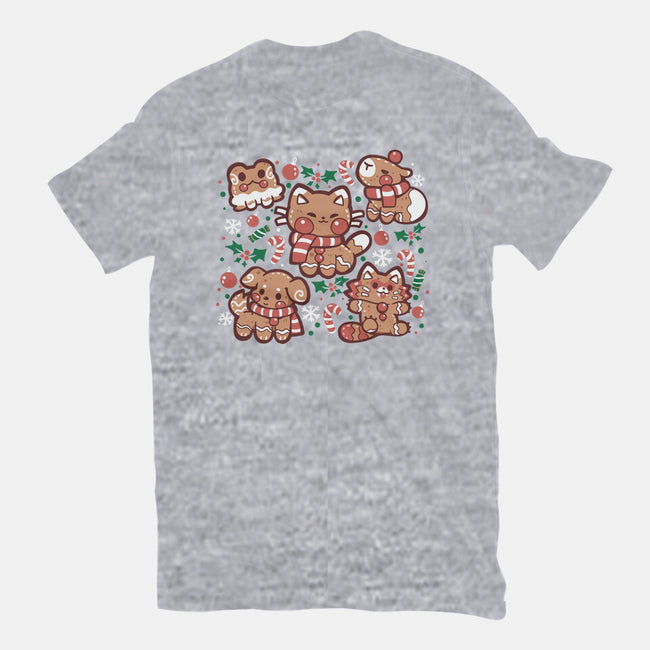 Gingerbread Animals-Youth-Basic-Tee-TechraNova