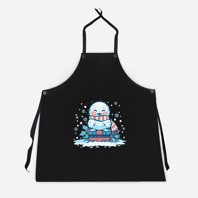 Owlways Love Christmas-Unisex-Kitchen-Apron-TechraNova