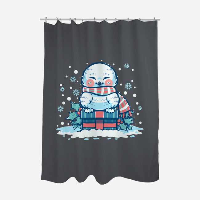 Owlways Love Christmas-None-Polyester-Shower Curtain-TechraNova