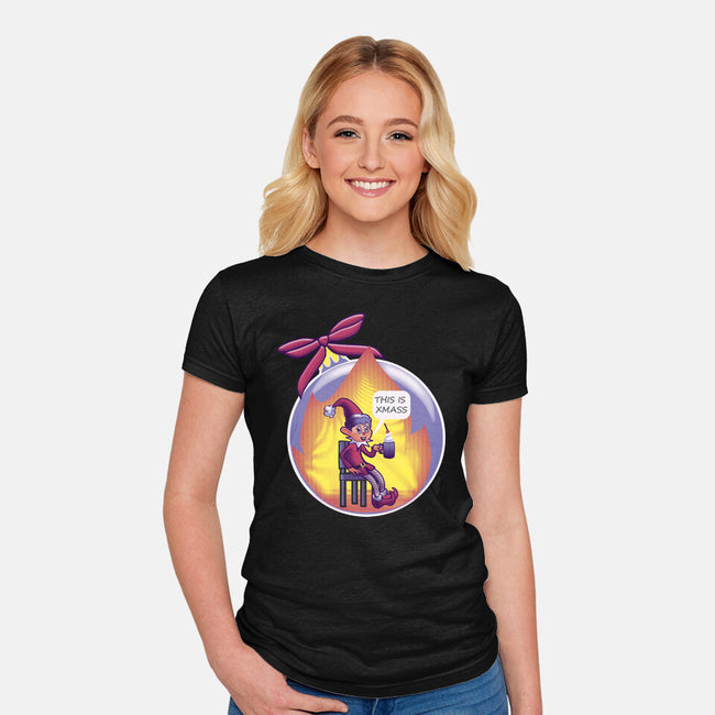 This Is Xmas-Womens-Fitted-Tee-Samuel