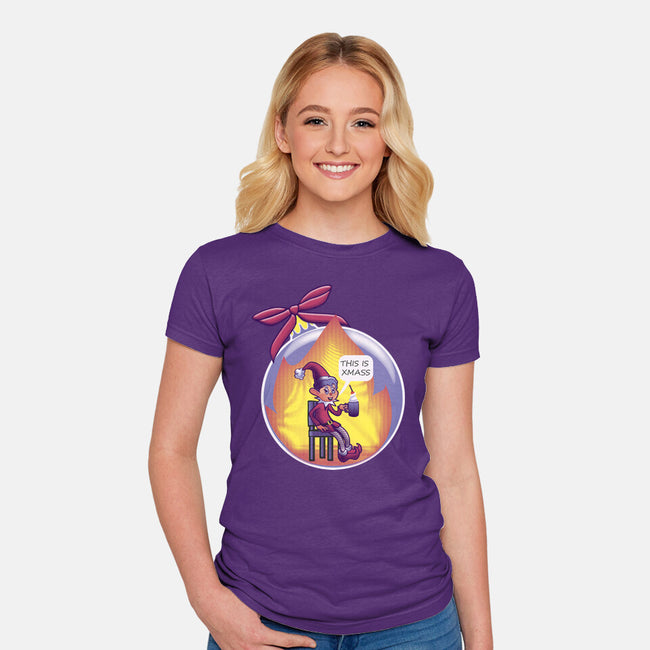 This Is Xmas-Womens-Fitted-Tee-Samuel
