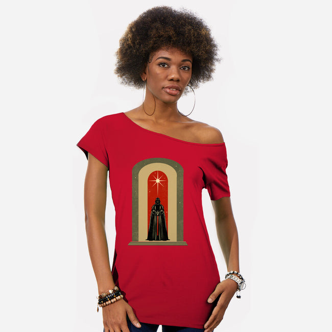 The Dark Templar-Womens-Off Shoulder-Tee-kharmazero