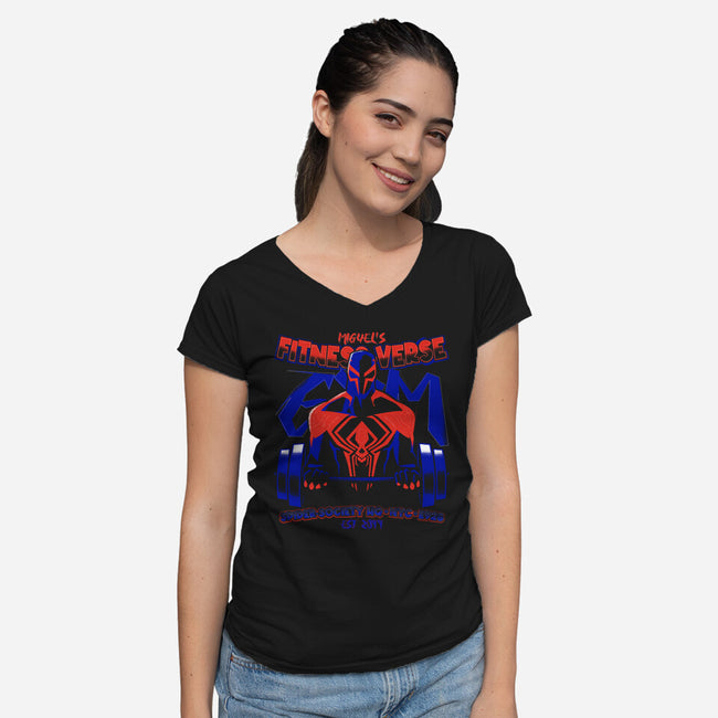 Vampire Fitness-Verse-Womens-V-Neck-Tee-teesgeex