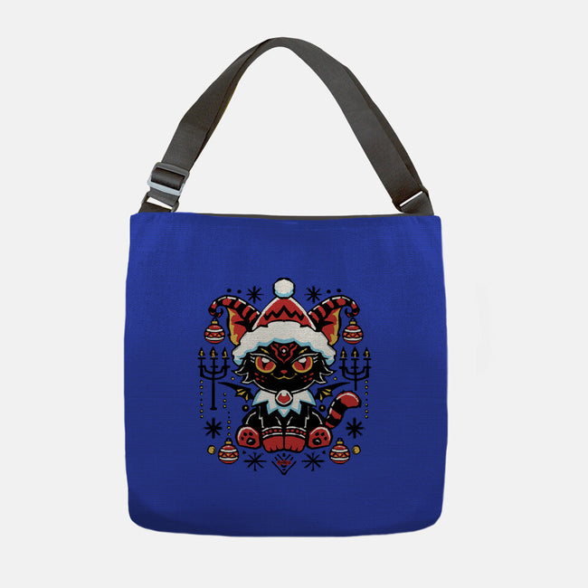 Black Cat Xmas-None-Adjustable Tote-Bag-Andriu