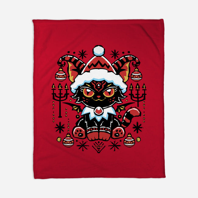 Black Cat Xmas-None-Fleece-Blanket-Andriu