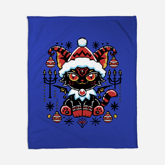 Black Cat Xmas-None-Fleece-Blanket-Andriu