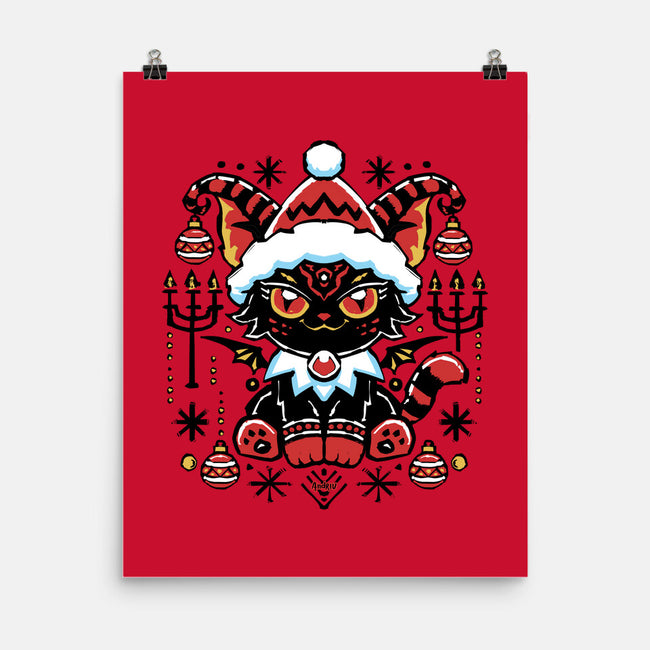 Black Cat Xmas-None-Matte-Poster-Andriu