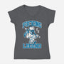 Legend On Campus-Womens-V-Neck-Tee-Nemons