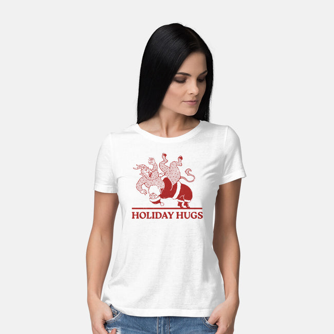 Holiday Hugs-Womens-Basic-Tee-dfonseca