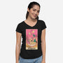 Ramen Tarot-Womens-V-Neck-Tee-naomori