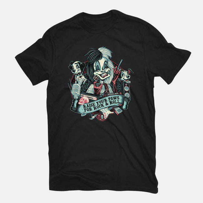 Raise Your Paws For Rock And Roll-Mens-Basic-Tee-glitchygorilla