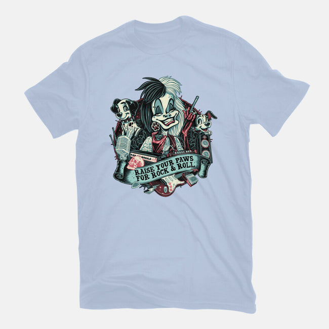 Raise Your Paws For Rock And Roll-Unisex-Basic-Tee-glitchygorilla