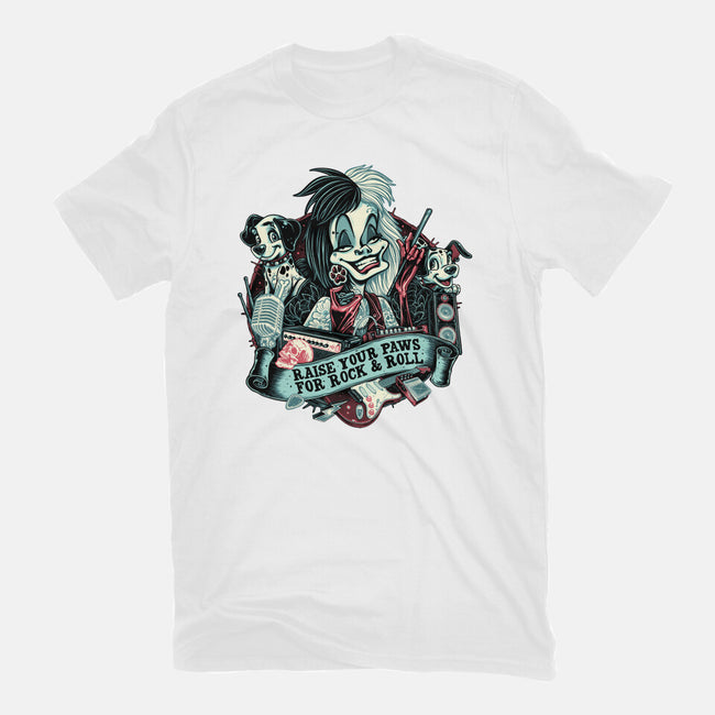 Raise Your Paws For Rock And Roll-Womens-Basic-Tee-glitchygorilla