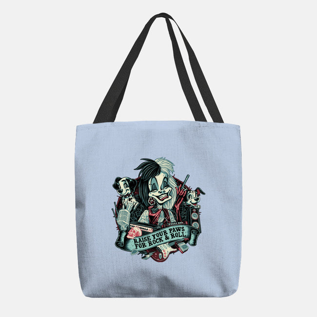 Raise Your Paws For Rock And Roll-None-Basic Tote-Bag-glitchygorilla