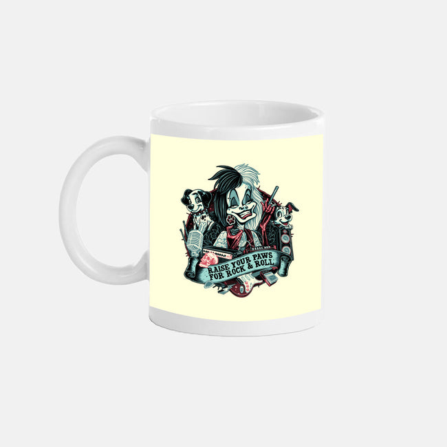 Raise Your Paws For Rock And Roll-None-Mug-Drinkware-glitchygorilla