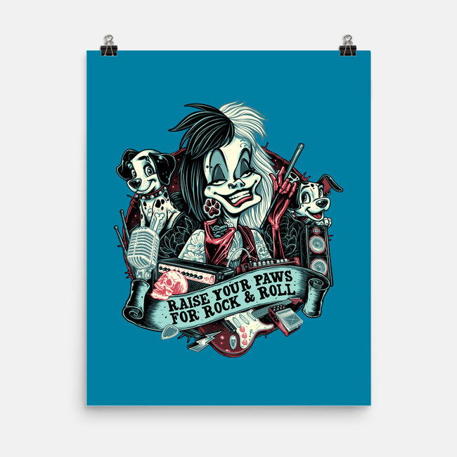 Raise Your Paws For Rock And Roll-None-Matte-Poster-glitchygorilla