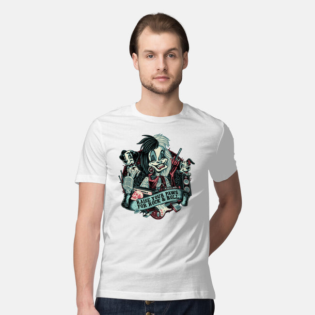 Raise Your Paws For Rock And Roll-Mens-Premium-Tee-glitchygorilla