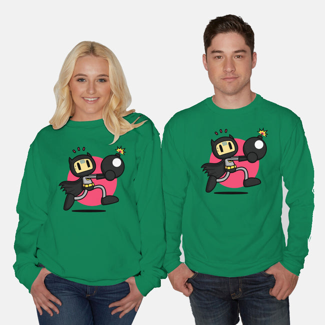 Bomberbat-Unisex-Crew Neck-Sweatshirt-Raffiti