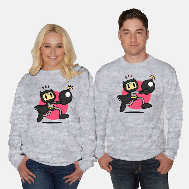 Bomberbat-Unisex-Crew Neck-Sweatshirt-Raffiti