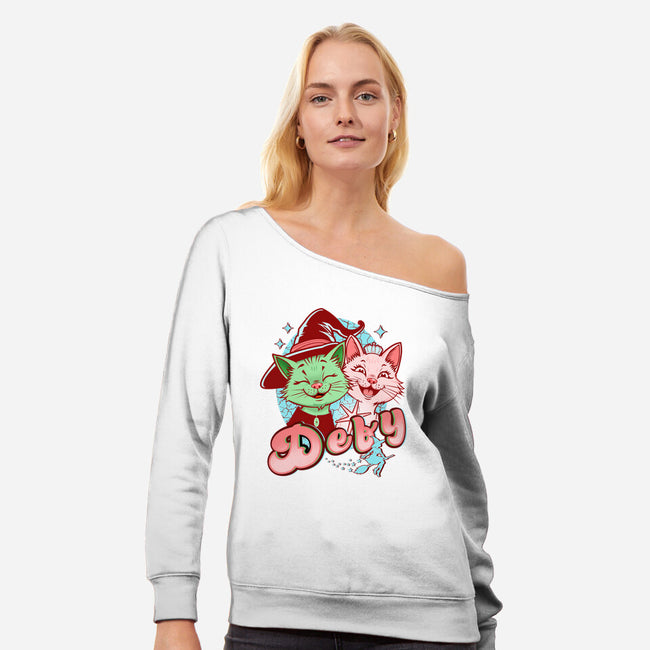 Defy-Womens-Off Shoulder-Sweatshirt-palmstreet