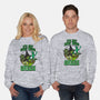 Go Team Green-Unisex-Crew Neck-Sweatshirt-SCelano Design