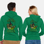 Go Team Green-Unisex-Zip-Up-Sweatshirt-SCelano Design