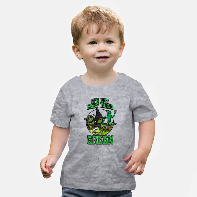 Go Team Green-Baby-Basic-Tee-SCelano Design