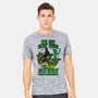 Go Team Green-Mens-Heavyweight-Tee-SCelano Design