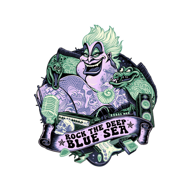 Rock The Deep Blue Sea-None-Glossy-Sticker-glitchygorilla