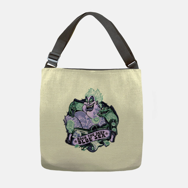 Rock The Deep Blue Sea-None-Adjustable Tote-Bag-glitchygorilla