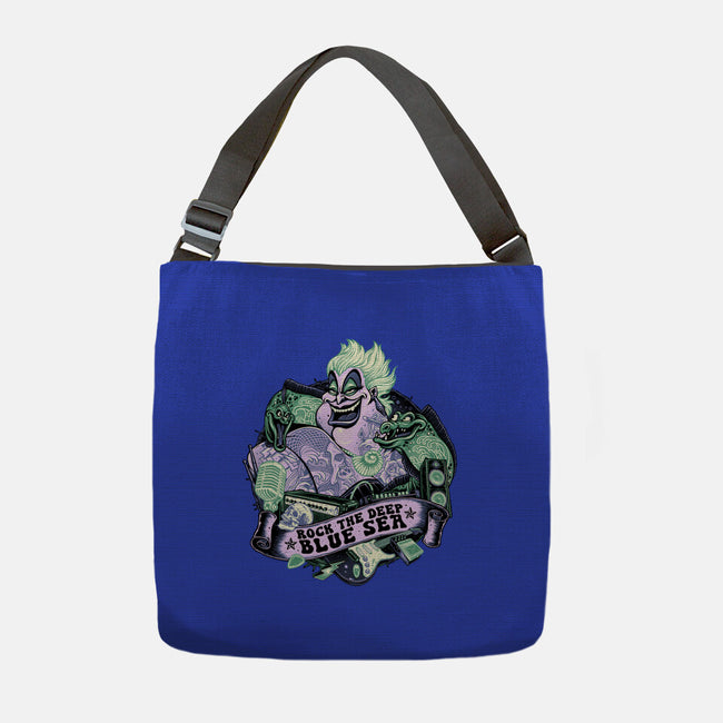 Rock The Deep Blue Sea-None-Adjustable Tote-Bag-glitchygorilla