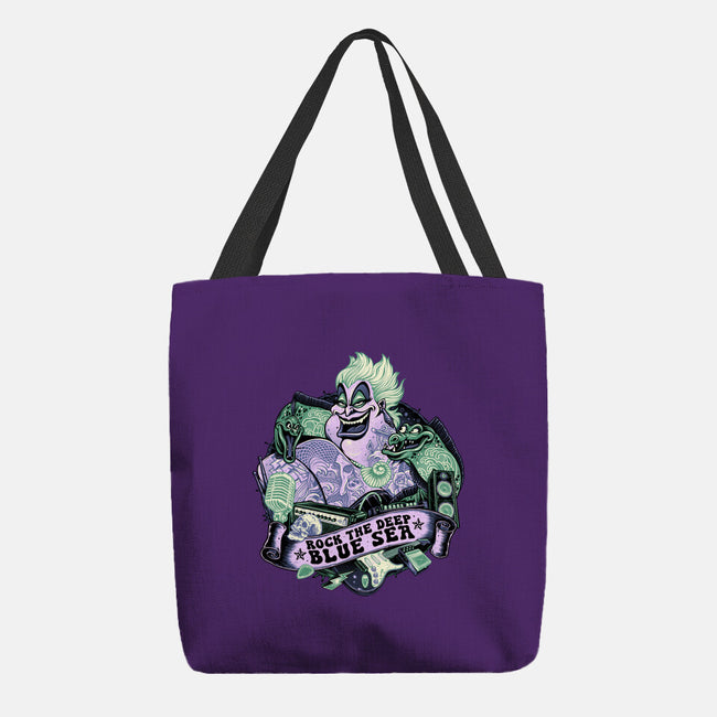 Rock The Deep Blue Sea-None-Basic Tote-Bag-glitchygorilla