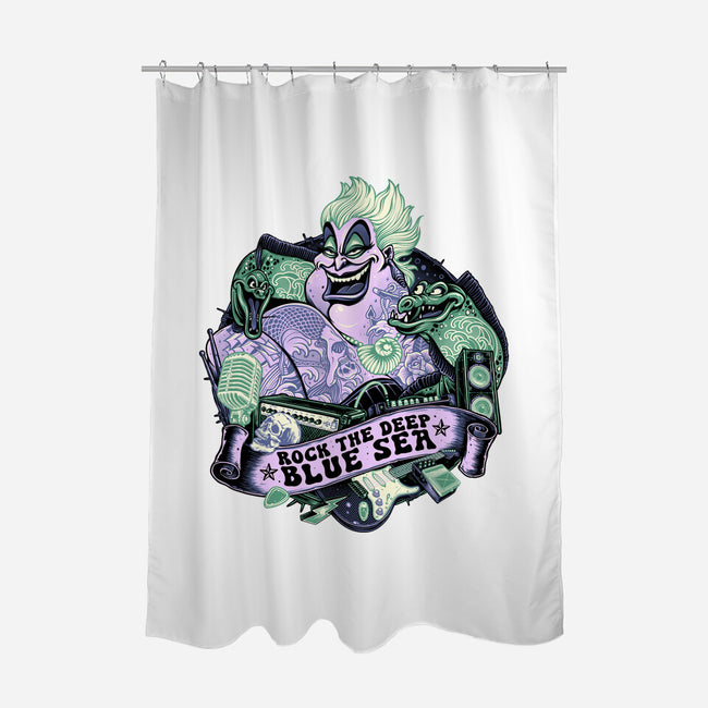 Rock The Deep Blue Sea-None-Polyester-Shower Curtain-glitchygorilla