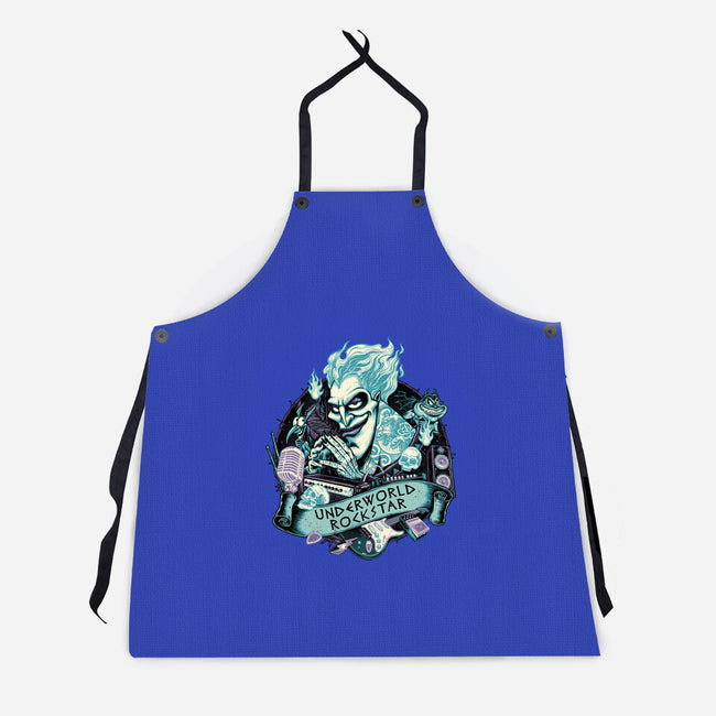 Underworld Rockstar-Unisex-Kitchen-Apron-glitchygorilla