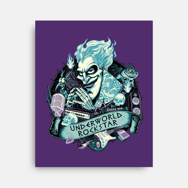 Underworld Rockstar-None-Stretched-Canvas-glitchygorilla