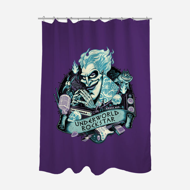 Underworld Rockstar-None-Polyester-Shower Curtain-glitchygorilla