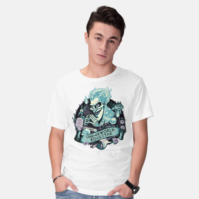 Underworld Rockstar-Mens-Basic-Tee-glitchygorilla