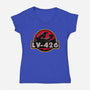 Xeno Park-Womens-V-Neck-Tee-Tronyx79