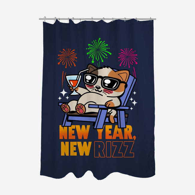 New Year New Rizz-None-Polyester-Shower Curtain-Boggs Nicolas