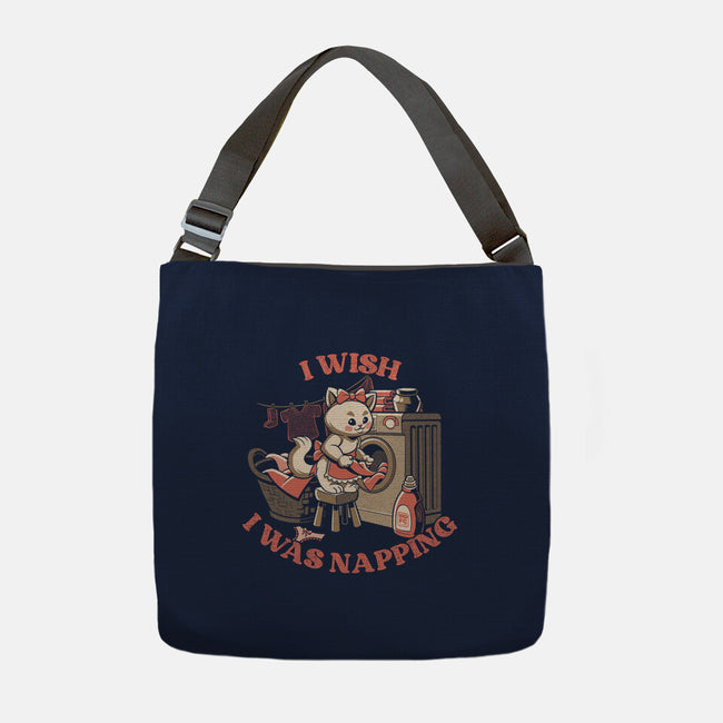 I Wish I Was Napping-None-Adjustable Tote-Bag-worlddominationforcats