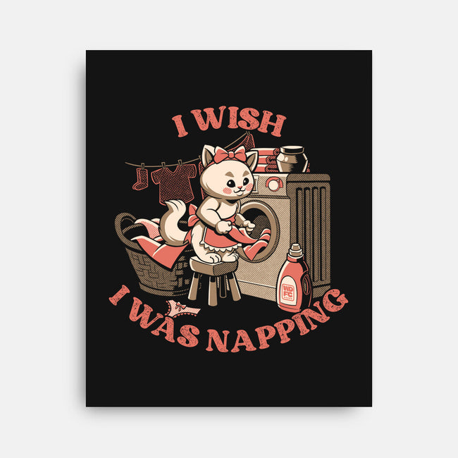 I Wish I Was Napping-None-Stretched-Canvas-worlddominationforcats