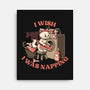 I Wish I Was Napping-None-Stretched-Canvas-worlddominationforcats