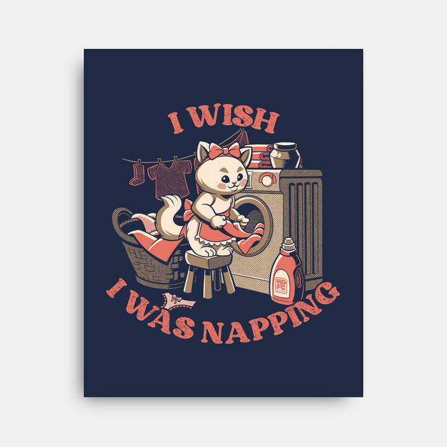 I Wish I Was Napping-None-Stretched-Canvas-worlddominationforcats